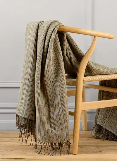 Lichen Tweed Wool Throw